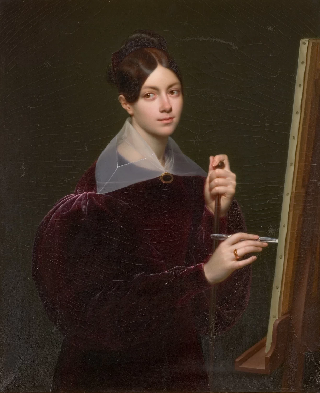 Ritratto della signora François Delorme in veste di disegnatrice - Museo Fabre di Montpellier